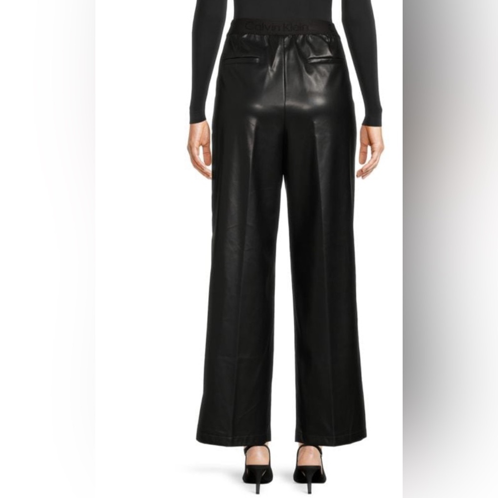Calvin Klein faux leather pants